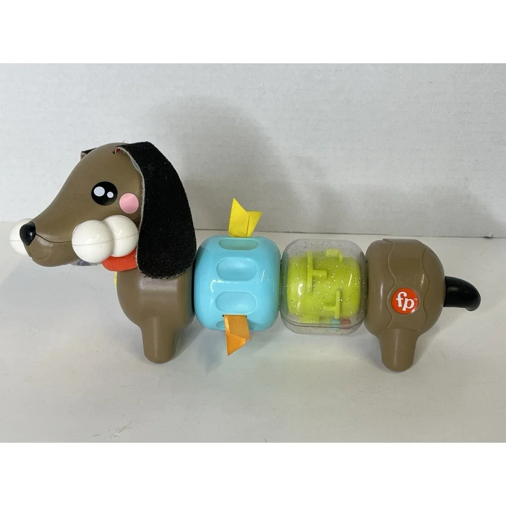 Fisher Price Activity Dachshund Rattle Sensory Toy